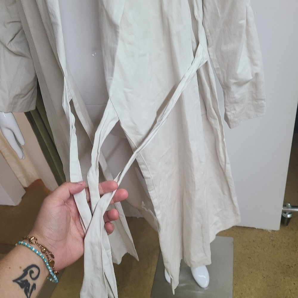NWT Eileen Fisher Wrap Long Coat - Picture 8 of 13